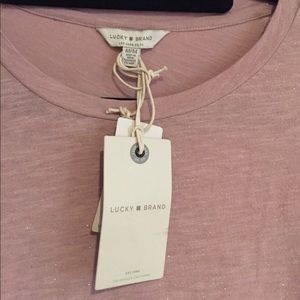 Lucky Brand Tops - Lucky Brand Mauve glitter T-shirt NWT đź’• Lucky Brand Tops - Lucky Brand Mauve glitter T-shirt NWT đź’•